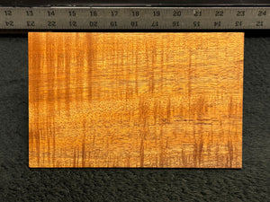 Hawaiian Curly Koa Wood Billet - 7.875" x 5" x 0.25"