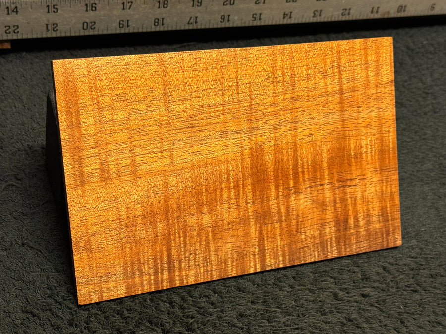 Hawaiian Curly Koa Wood Billet - 7.875" x 5" x 0.25"