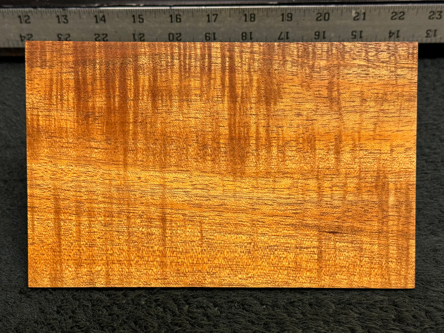 Hawaiian Curly Koa Wood Billet - 7.875" x 5" x 0.25"