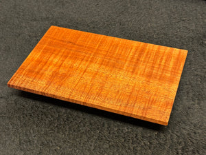 Hawaiian Curly Koa Wood Billet - 7.875" x 5" x 0.25"