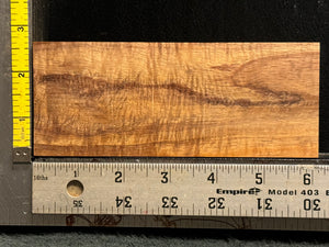 Hawaiian Curly Koa Wood Billet -  6" x 2.375" x 0.875"
