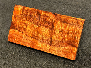 Hawaiian Curly Koa Wood Billet -  5.5" x 3" x 0.375+