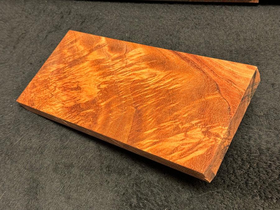 Hawaiian Curly Koa Wood Billet - 10" x 4.375+" x 0.75"