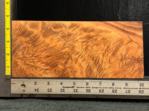 Hawaiian Curly Koa Wood Billet - 10" x 4.375+" x 0.75"