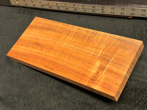 Hawaiian Curly Koa Wood Billet - 12.375" x 5.375" x 0.875"