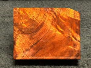 Hawaiian Curly Koa Wood Billet -  4" x 3" x 1