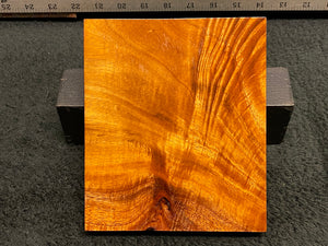 Hawaiian Curly Koa Wood Billet -  6.75" x 5.75" x 0.75"