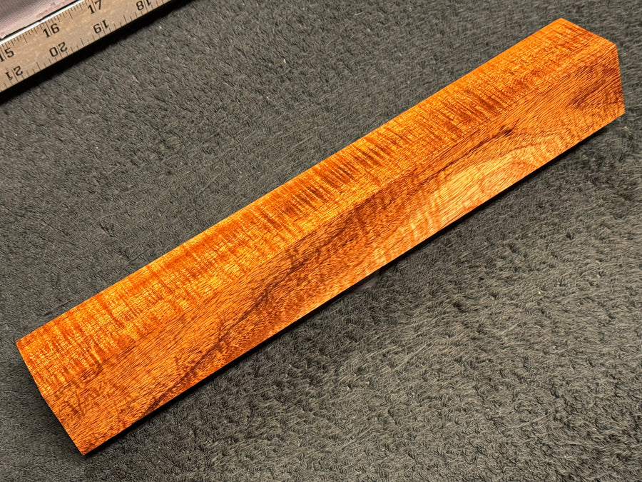 Hawaiian Curly Koa Wood Billet - 12" x 1.625" x 1.625"