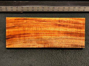 Hawaiian Curly Koa Wood Billet - 12" x 4.625" x 1+"