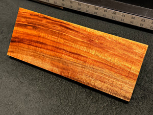 Hawaiian Curly Koa Wood Billet - 12" x 4.625" x 1+"