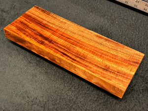 Hawaiian Curly Koa Wood Billet - 12" x 4.625" x 1+"