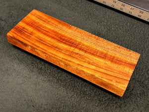 Hawaiian Curly Koa Wood Billet - 12" x 4.625" x 1+"