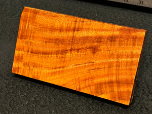 Hawaiian Curly Koa Wood Billet - 7" x 3.875+" x 0.75+"