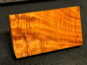 Hawaiian Curly Koa Wood Billet - 7" x 3.875+" x 0.75+"