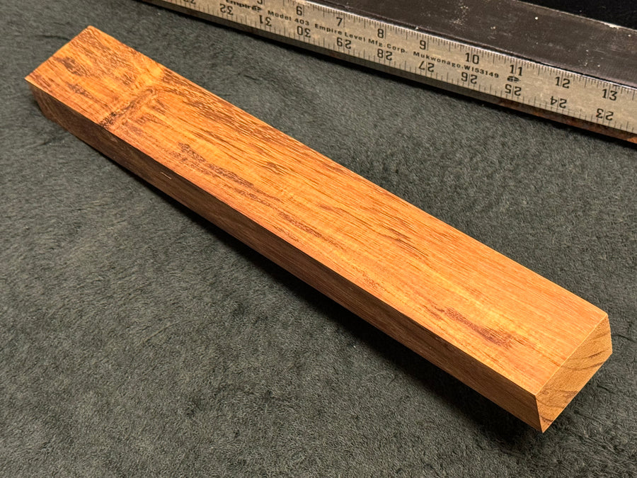 Hawaiian Curly Koa Wood Billet - 14.25" x 2" x 1.125+"