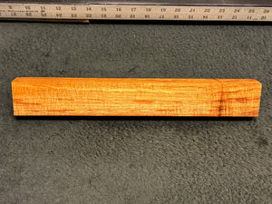 Hawaiian Curly Koa Wood Billet - 14.25" x 2" x 1.125+"