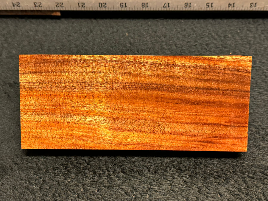 Hawaiian Curly Koa Wood Billet - 7.875" x 3.25+" x 1"