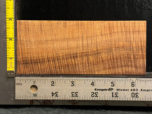 Hawaiian Curly Koa Wood Billet - 6.5" x 2.75" x 0.5"