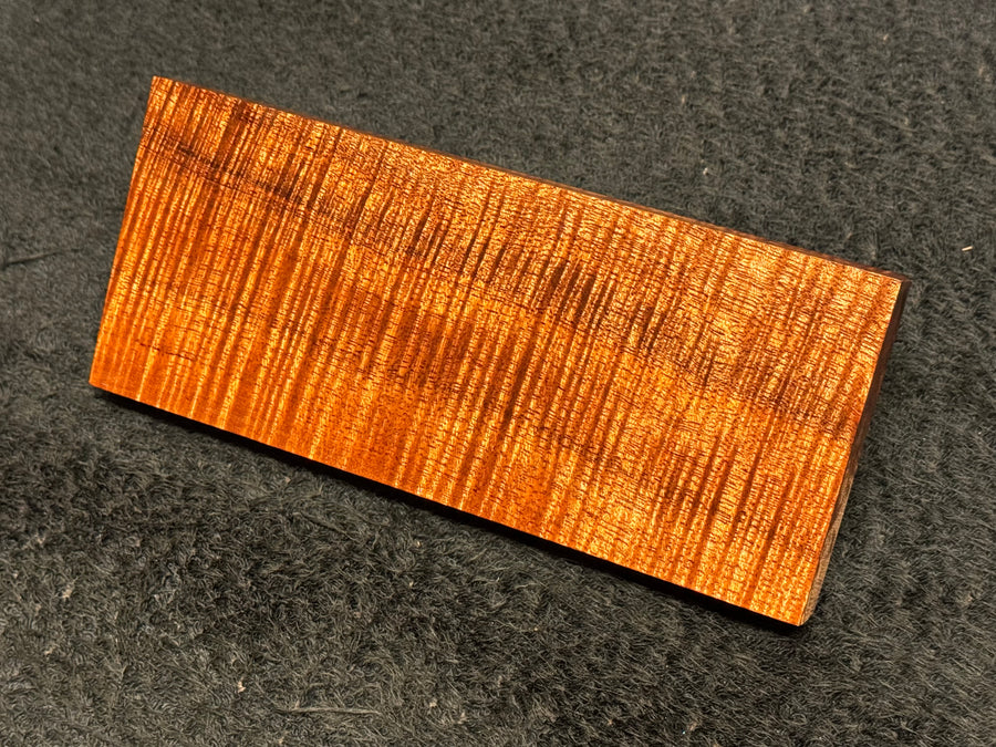 Hawaiian Curly Koa Wood Billet - 6.5" x 2.75" x 0.5"