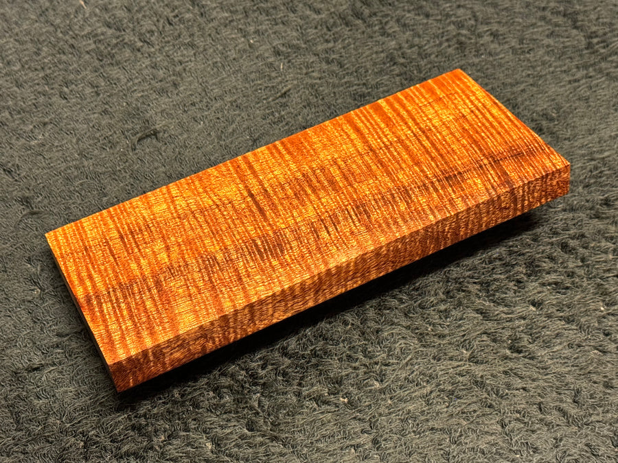 Hawaiian Curly Koa Wood Billet - 6.5" x 2.75" x 0.5"