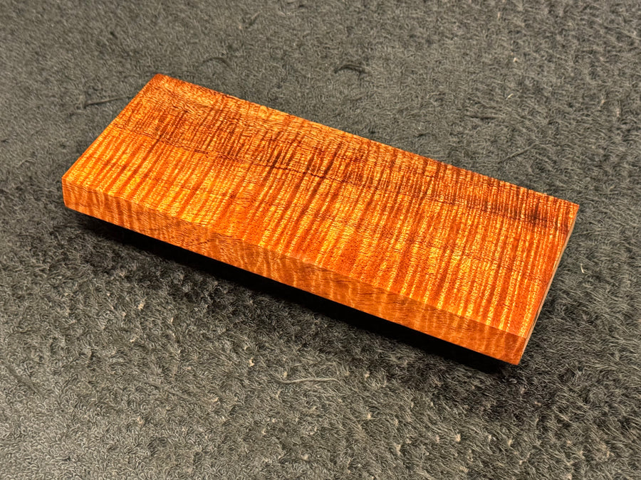 Hawaiian Curly Koa Wood Billet - 6.5" x 2.75" x 0.5"