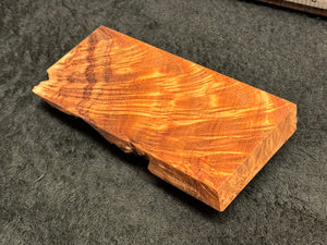 Hawaiian Curly Koa Wood Billet - 6.75" x 3" x 0.875"