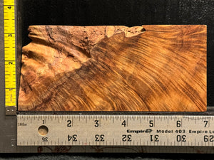 Hawaiian Curly Koa Wood Billet - 6.75" x 3" x 0.875"