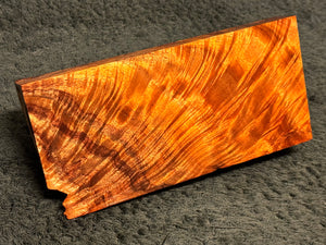 Hawaiian Curly Koa Wood Billet - 6.75" x 3" x 0.875"