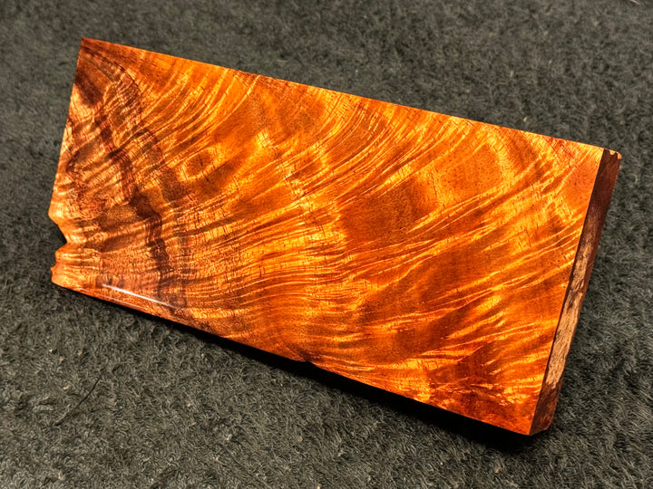 Hawaiian Curly Koa Wood Billet - 6.75" x 3" x 0.875"