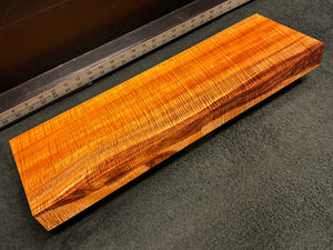 Hawaiian Curly Koa Wood Billet - 22" x 7" x 1.875"