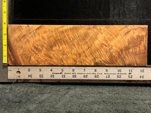 York Custom Curly Koa Wood Billet - 12.5" x 3.625" x 0.875"