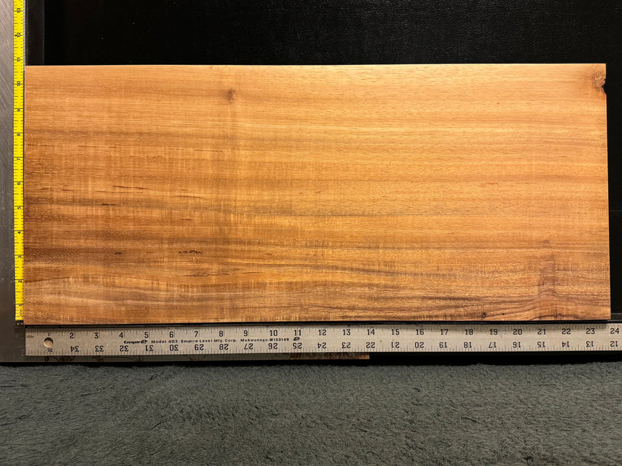 Hawaiian Curly Koa Wood Billet - 23.5" x 10.375" x 1.875"