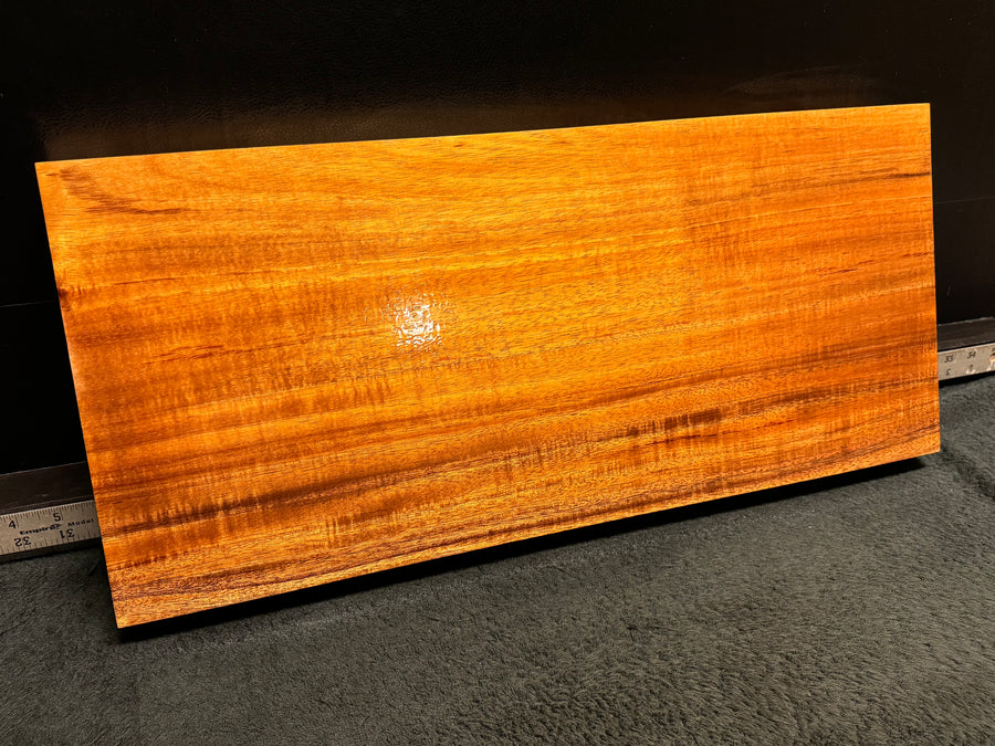 Hawaiian Curly Koa Wood Billet - 23.5" x 10.375" x 1.875"