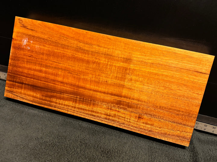 Hawaiian Curly Koa Wood Billet - 23.5" x 10.375" x 1.875"