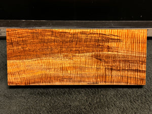 Hawaiian Curly Koa Wood Billet - 12.5" x 5.125" x 1+"