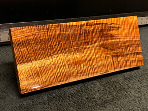 Hawaiian Curly Koa Wood Billet - 12.5" x 5.125" x 1+"