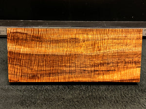 Hawaiian Curly Koa Wood Billet - 12.5" x 5.125" x 1+"