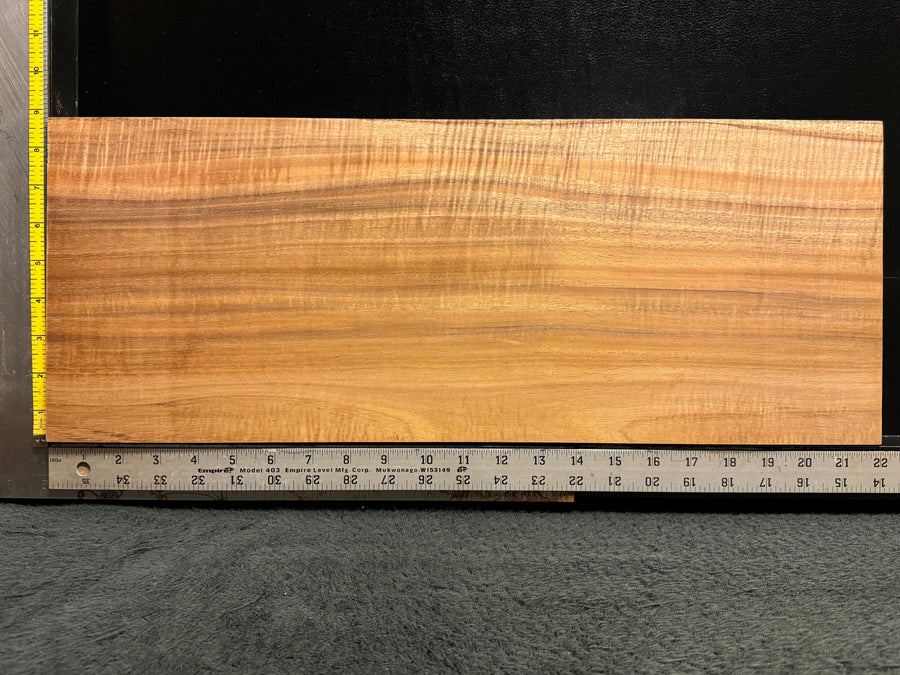 Hawaiian Curly Koa Wood Billet - 22" x 8.5" x 1"