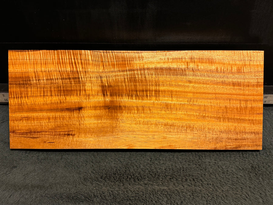 Hawaiian Curly Koa Wood Billet - 22" x 8.5" x 1"