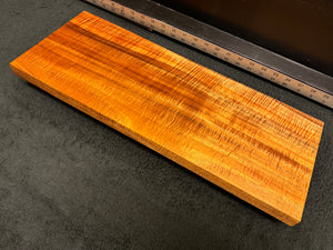 Hawaiian Curly Koa Wood Billet - 22" x 8.5" x 1"