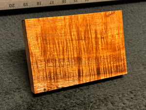 Hawaiian Curly Koa Wood Billet - 6" x 3.875+" x 0.75+"