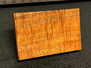 Hawaiian Curly Koa Wood Billet - 6" x 3.875+" x 0.75+"