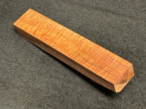 Hawaiian Curly Koa Wood Billet - 6.75" x 1.25+" x 0.875+"