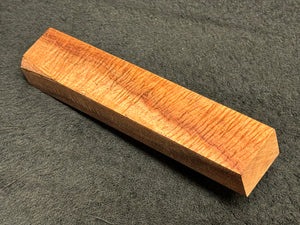 Hawaiian Curly Koa Wood Billet - 6.75" x 1.25+" x 0.875+"