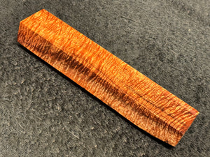 Hawaiian Curly Koa Wood Billet - 6.75" x 1.25+" x 0.875+"