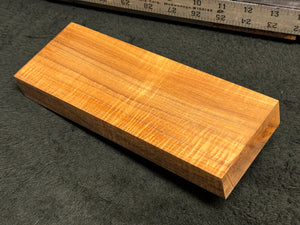 Hawaiian Curly Koa Wood Billet - 9" x 3.375" x 1.125"