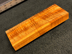 Hawaiian Curly Koa Wood Billet - 9" x 3.375" x 1.125"