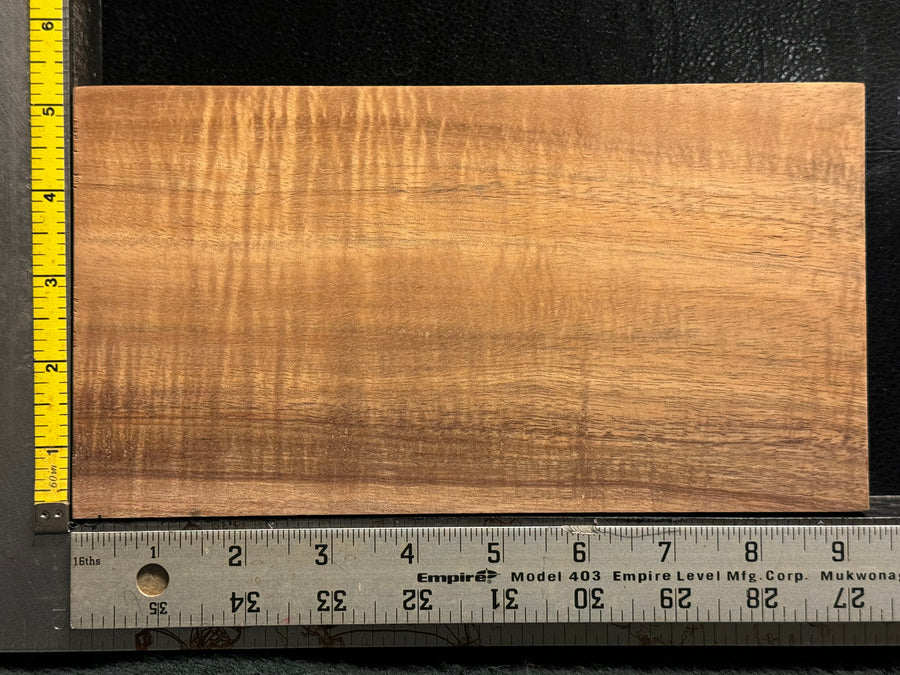 Hawaiian Curly Koa Wood Billet - 9.25" x 5" x 1.75"