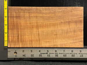 Hawaiian Curly Koa Wood Billet - 9.25" x 5" x 1.75"