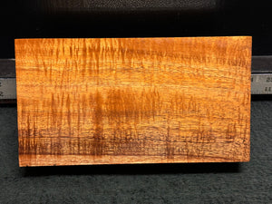 Hawaiian Curly Koa Wood Billet - 9.25" x 5" x 1.75"